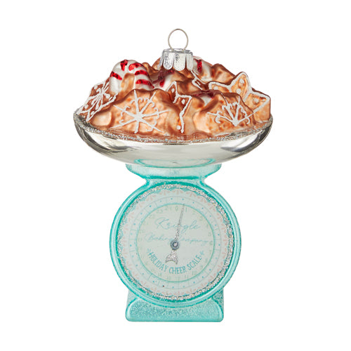 Holiday Cheer Scale with Cookies Ornament