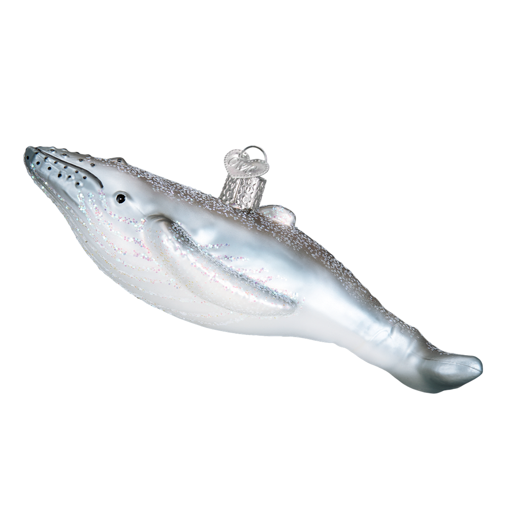 Glass Humpback Whale Ornament by Old World Christmas