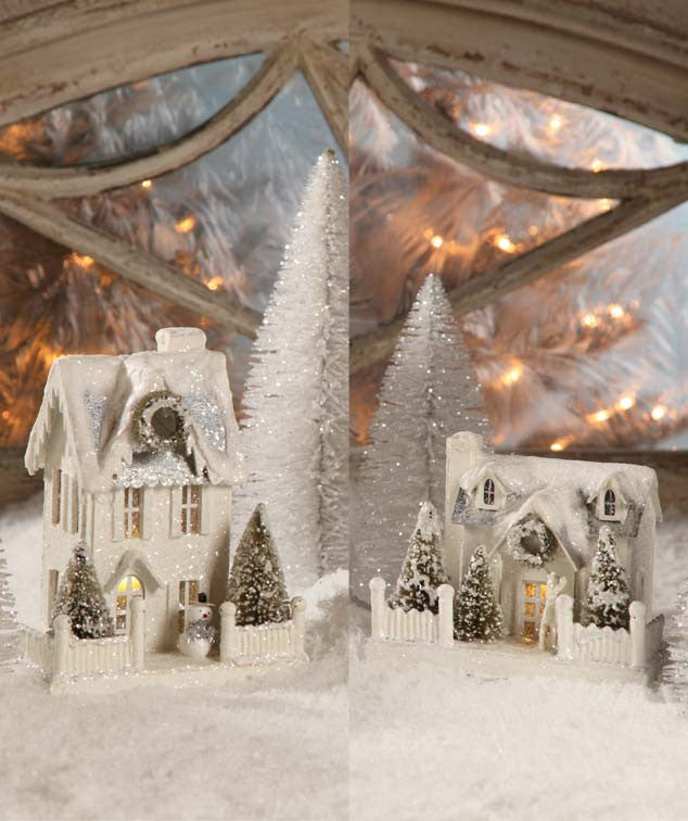 Ivory Cottages - Christmas Putz Houses