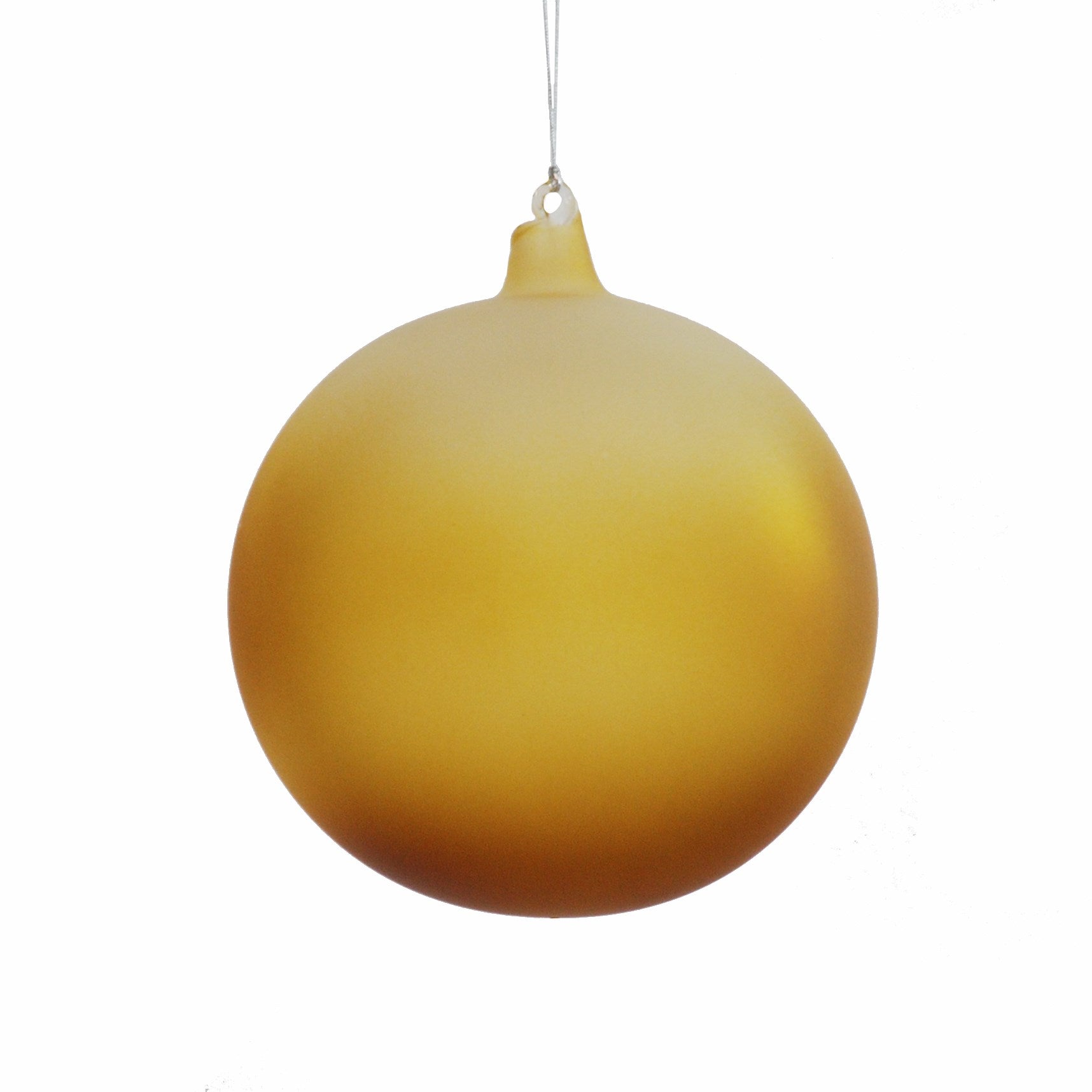 Jim Marvin Amber Frosted Ball Ornaments