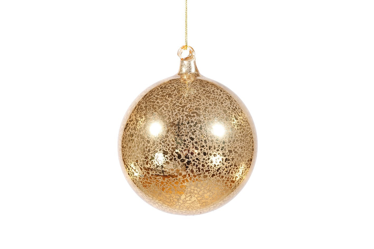 Jim Marvin Antique Gold Mercury Glass Ball Ornaments