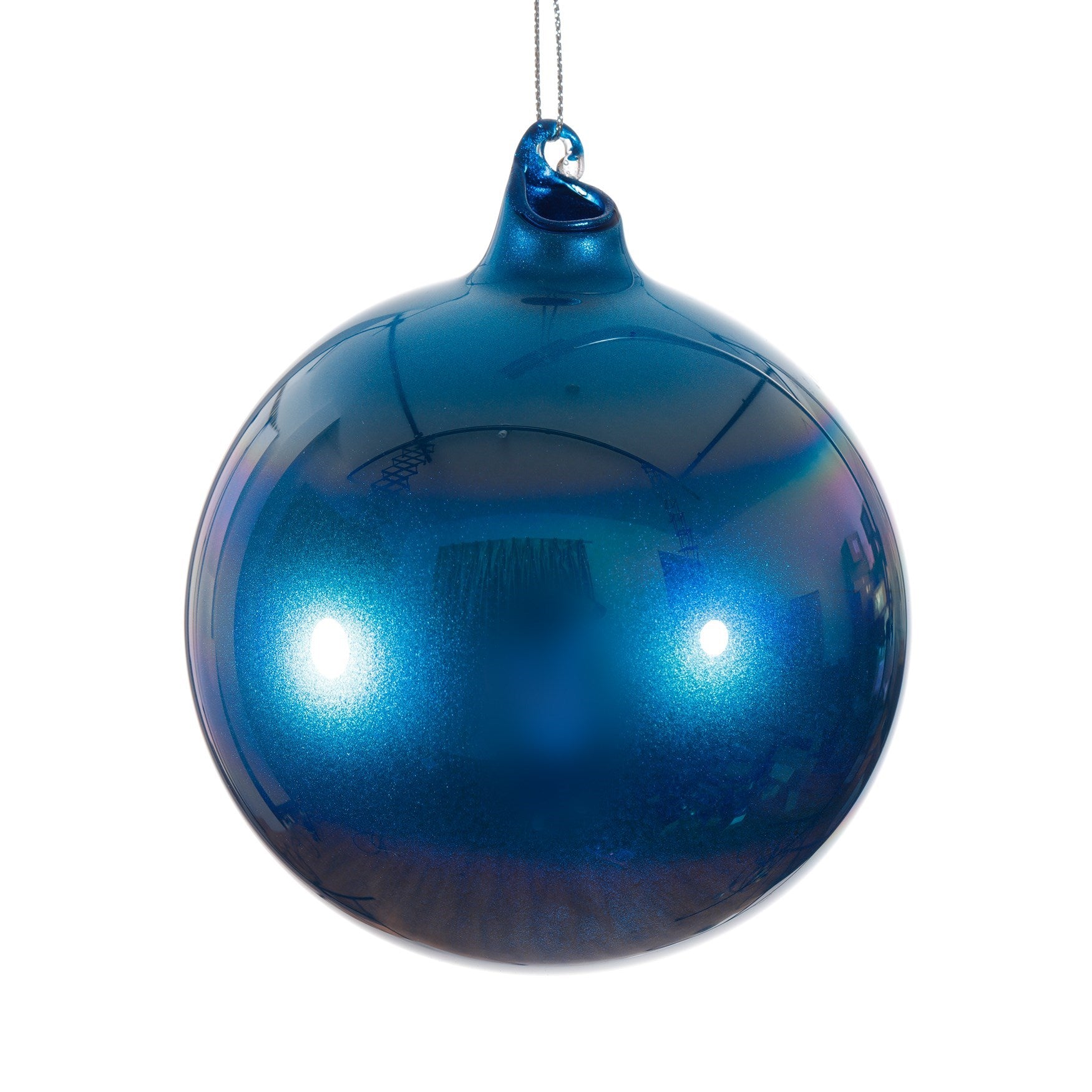 Jim Marvin Blue Pearl Glass Ball Ornaments
