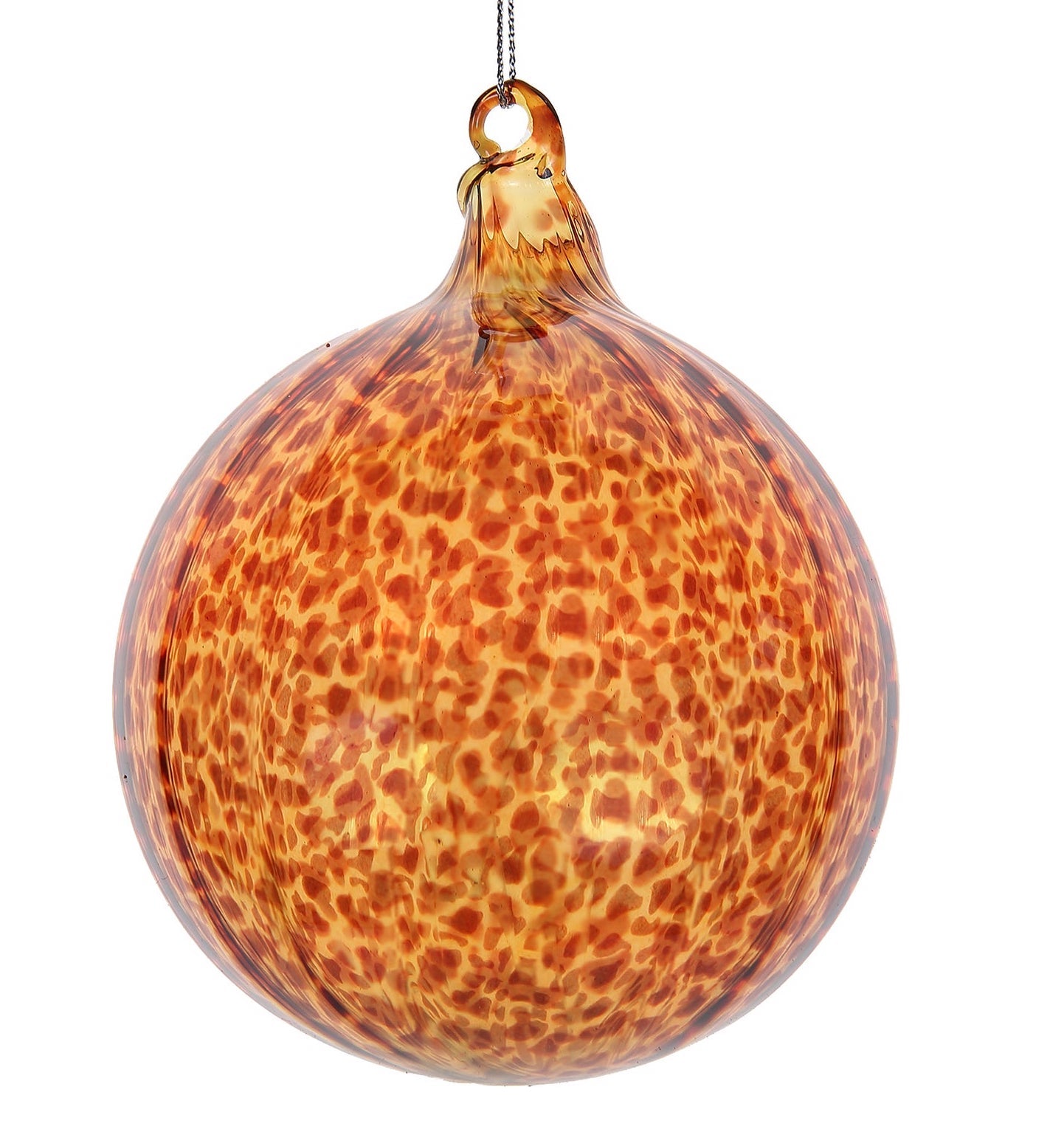 Jim Marvin Leopard Glass Ball Ornament