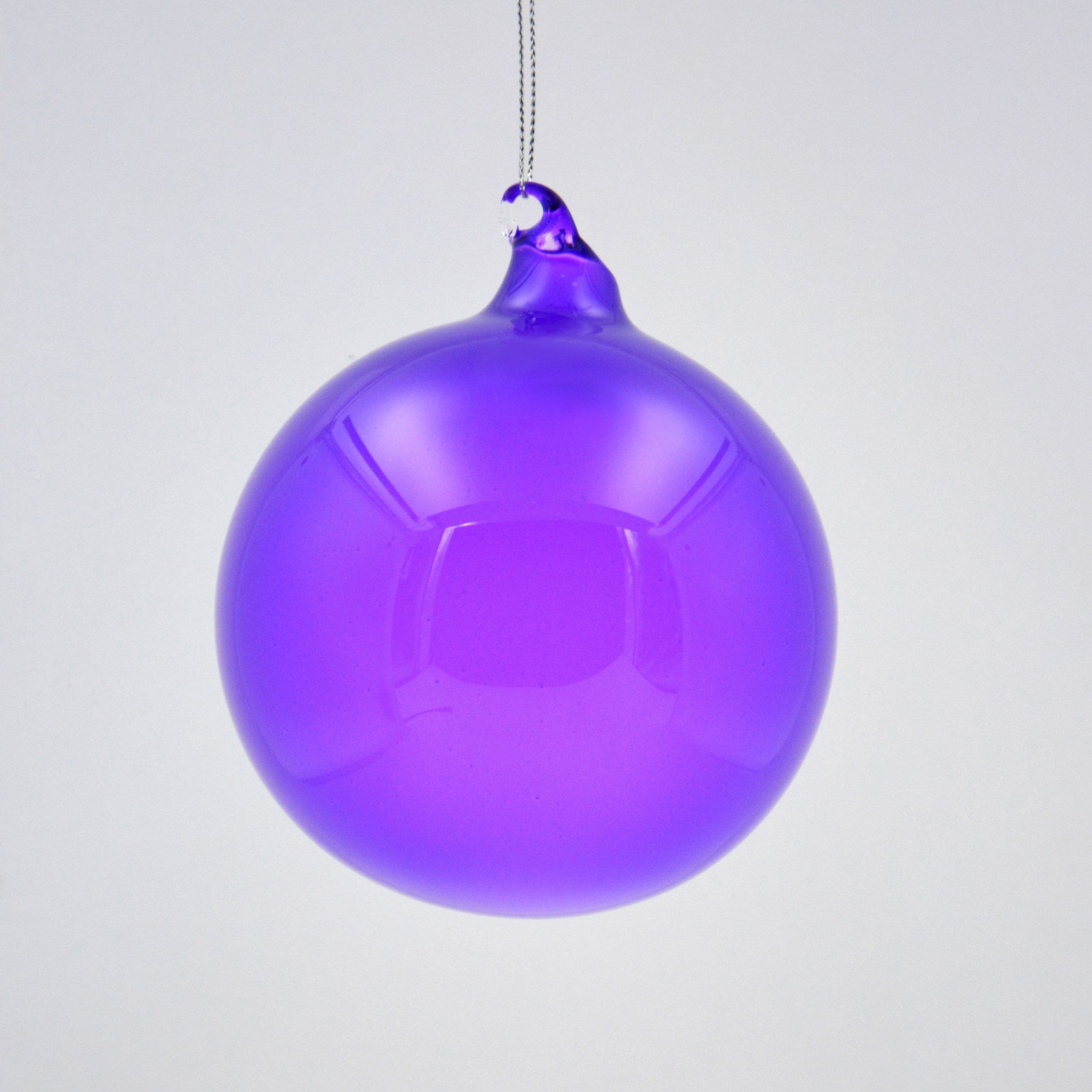 Jim Marvin Light Purple Bubblegum Glass Ornaments