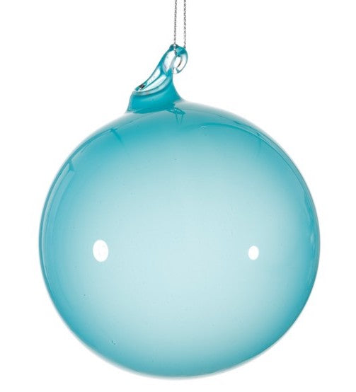 Jim Marvin Light Turquoise Bubblegum Glass Ornaments