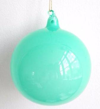 Jim Marvin Turquoise Bubblegum Glass Ornaments