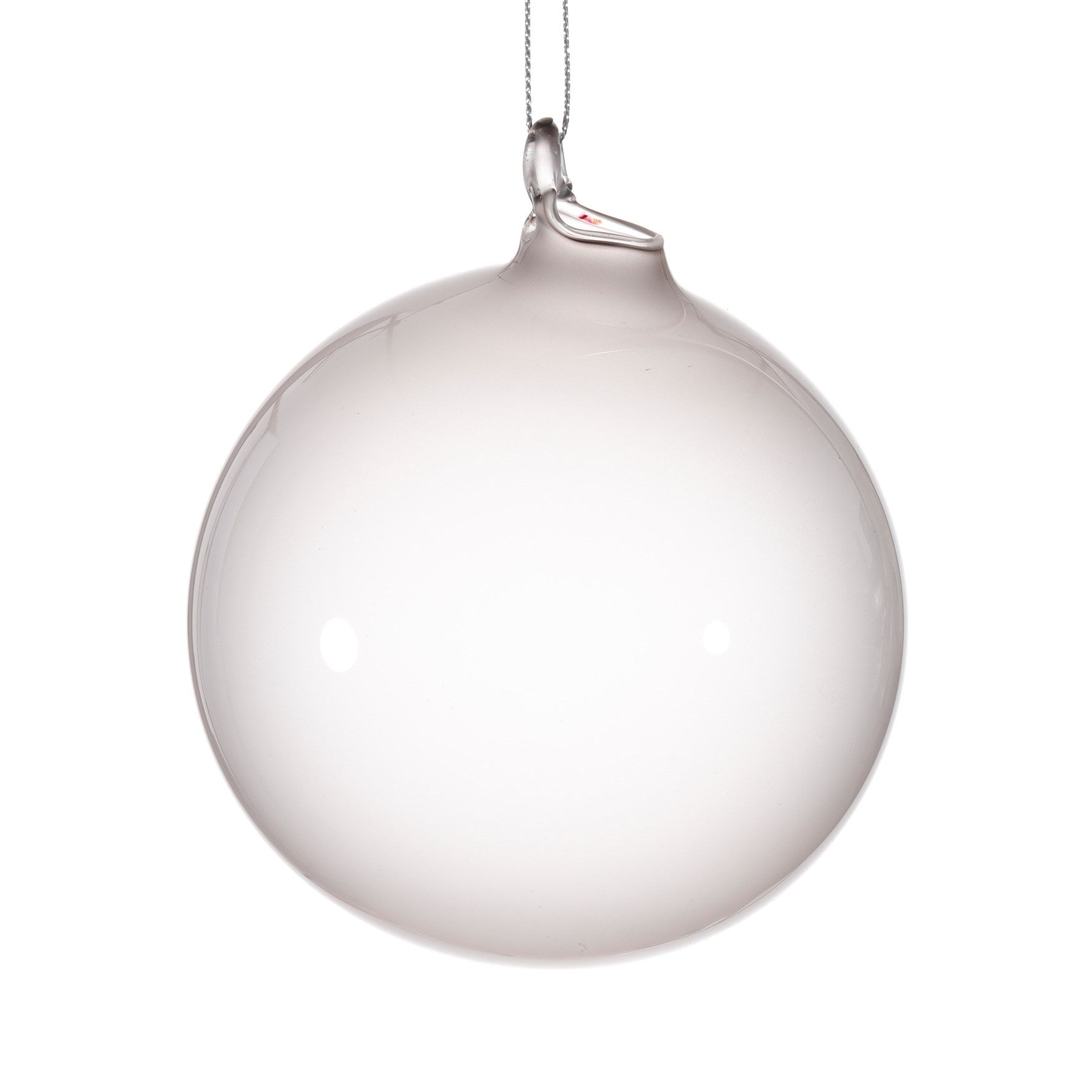 Jim Marvin Light Gray Bubblegum Glass Ornaments - TheHolidayBarn.com
