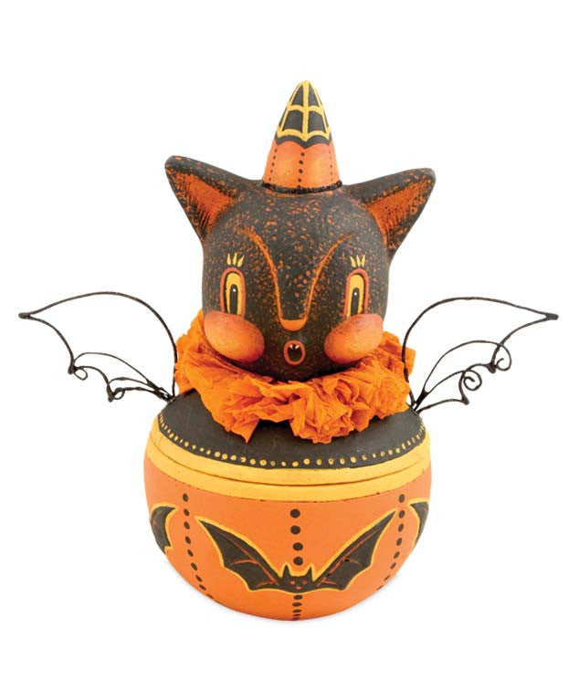 Johanna Parker Howling Bat Candy Container Halloween Bowl