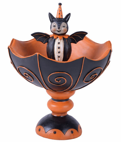 Bol Fantôme Halloween Johanna Parker - Céramique Avec Cuillère - 19x15x19cm - Décoration Vintage Effrayante