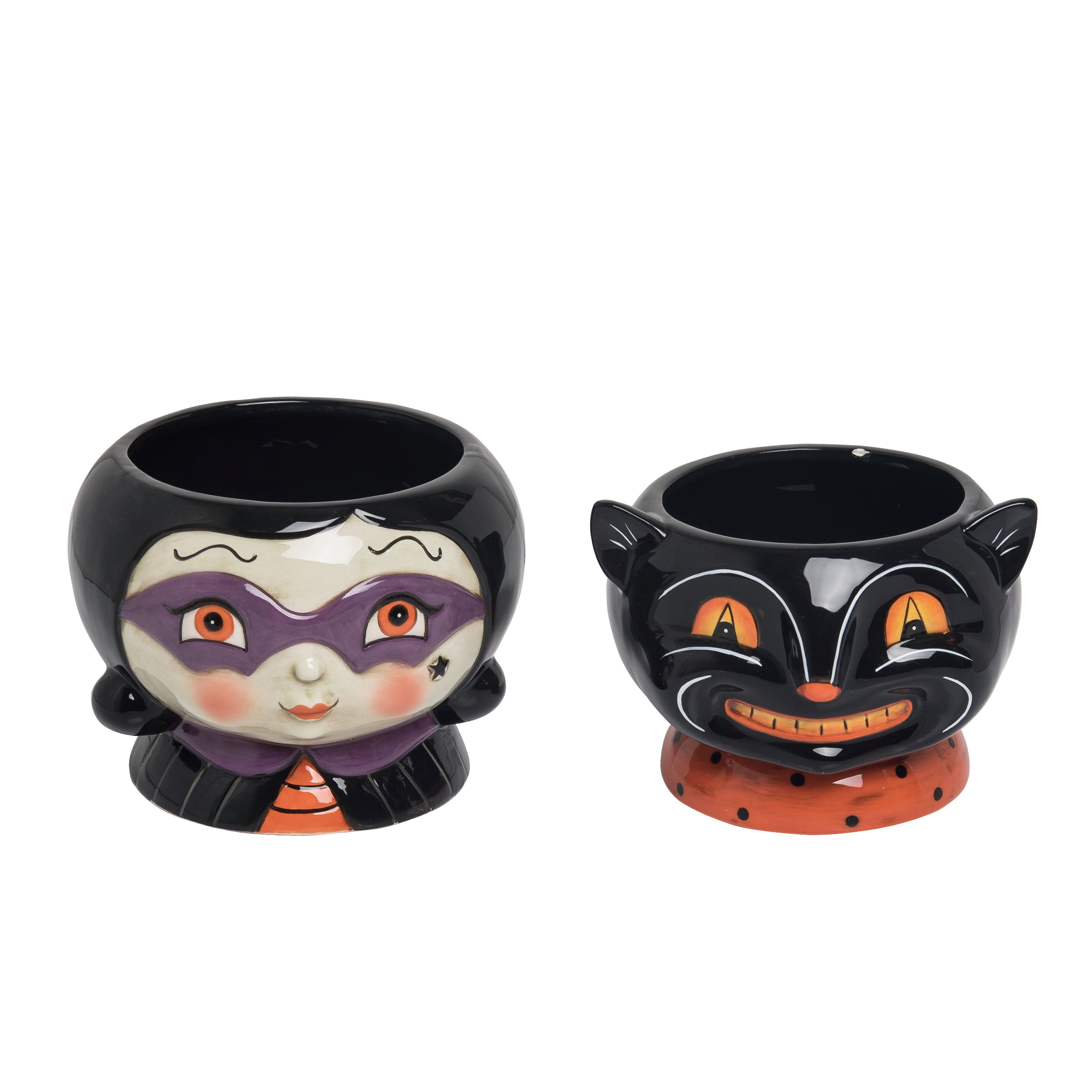 Sassy Cat & Witch Snack Cups bu Johanna Parker