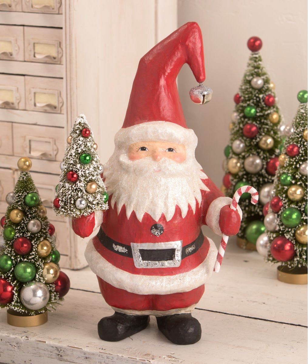 Jolly Jingle Bell Santa, Paper Mache