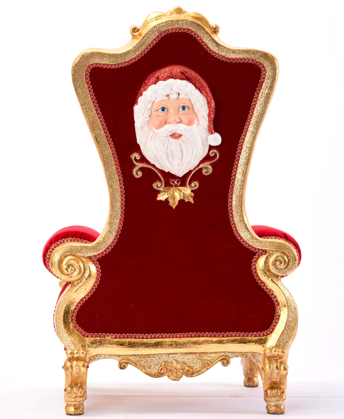 Katherine's Collection Santa Chair | Red & Gold Christmas ...