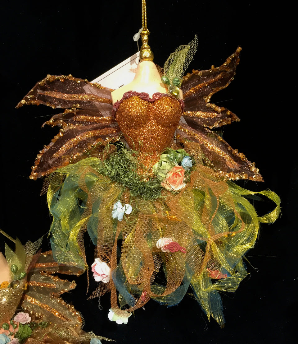 Katherine's Collection Spice Traditions Fairy Dress, Copper - TheHolidayBarn.com Katherine's Collection Spice Traditions Fairy Dress, Copper - TheHolidayBarn.com
