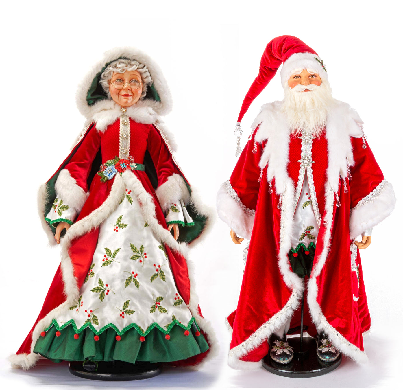 Katherine's Collection Snow Day Santa & Mrs. Claus