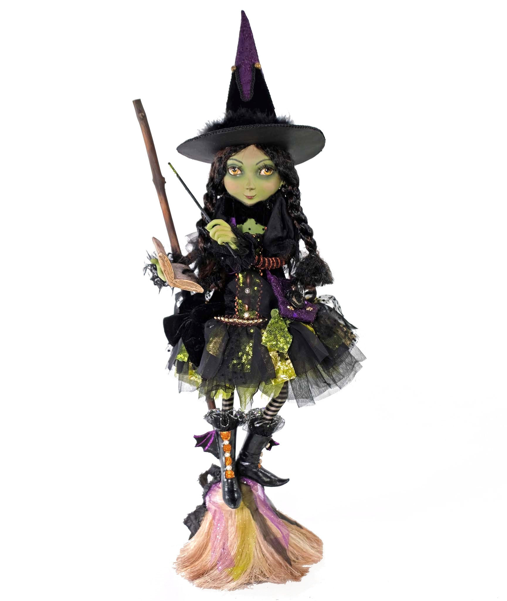 Katherine's Collection Young Witch on Broom