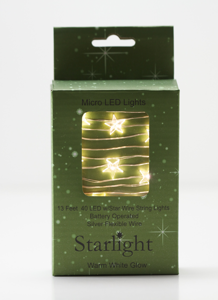 LED Star Lights Battery Operated Lights - TheHolidayBarn.com