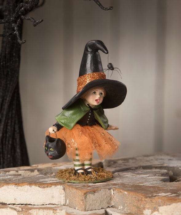Little Lavinia Witch with Spider by Bethany Lowe