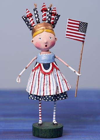 Lori Mitchell Independent Izzy | 4th of July Figurines - TheHolidayBarn.com