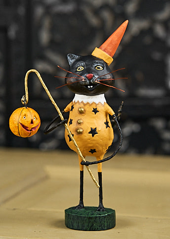 Lori Mitchell Smitten Kitten Figurine - Black Cat in Costume