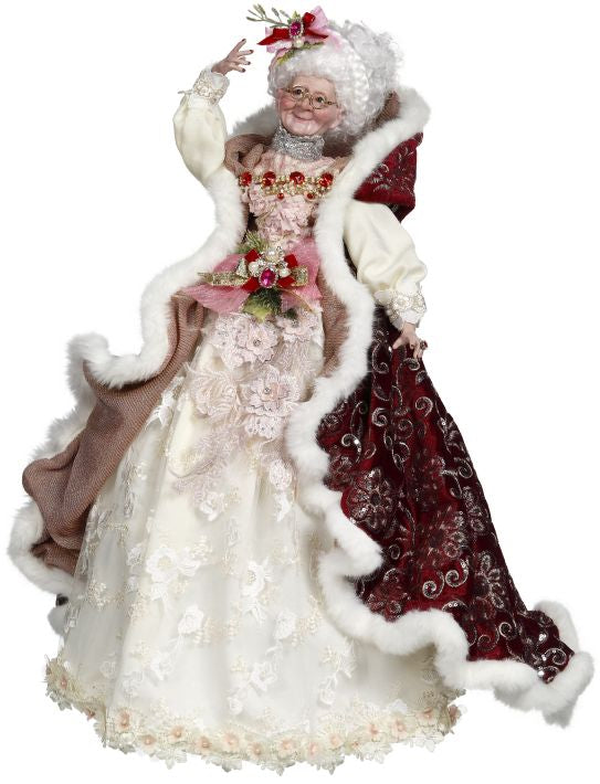 Mark Roberts Victorian Mrs. Claus in a Lace Dress | Elegant Pink - TheHolidayBarn.com Mark Roberts Victorian Mrs. Claus in a Lace Dress | Elegant Pink - TheHolidayBarn.com