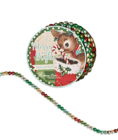 Bethany Lowe Merry & Bright Tinsel Wreath (Sm) - One Ornament 4.5 Inch,  Plastic - Christmas Ornament Beads Lc2420