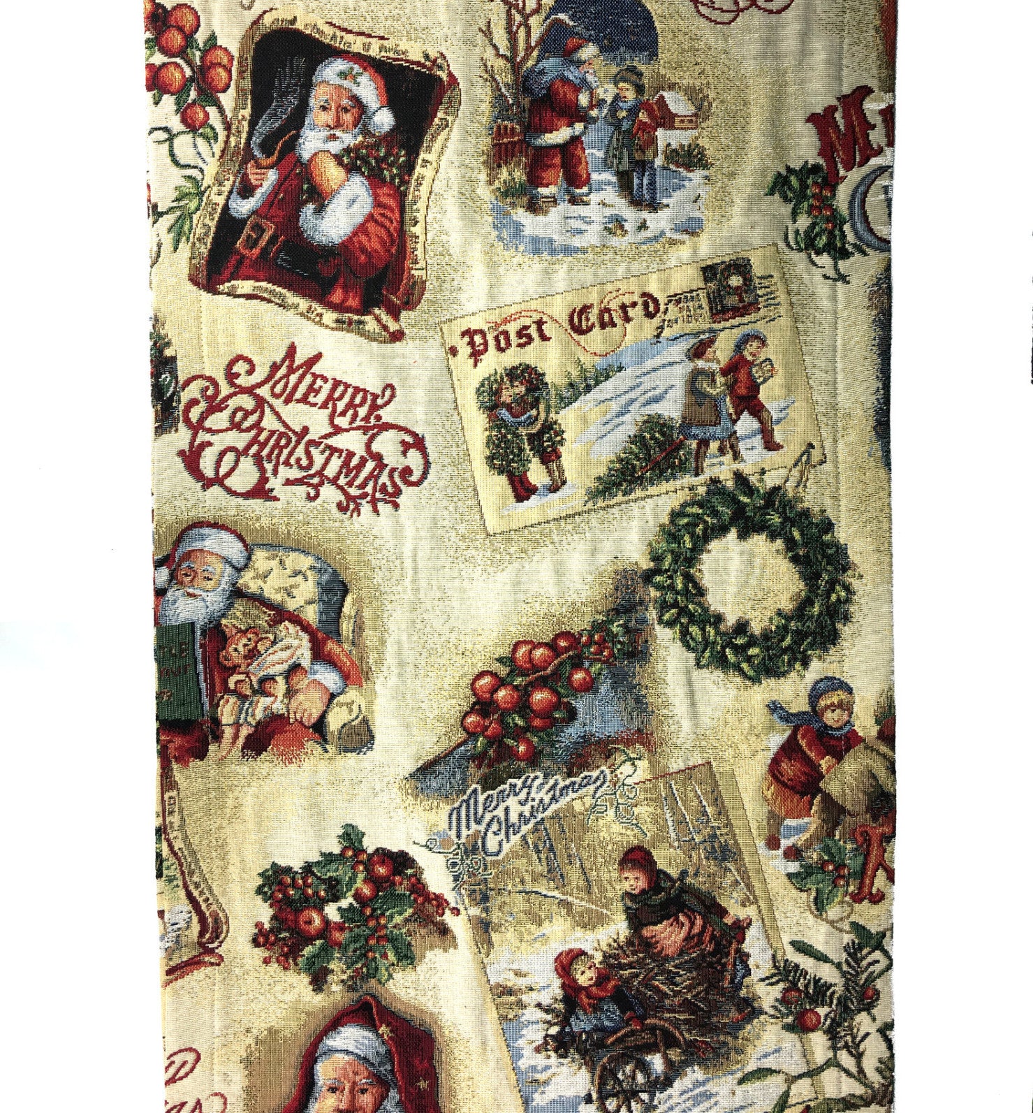 Merry Christmas Tapestry Table Runner made in Germany