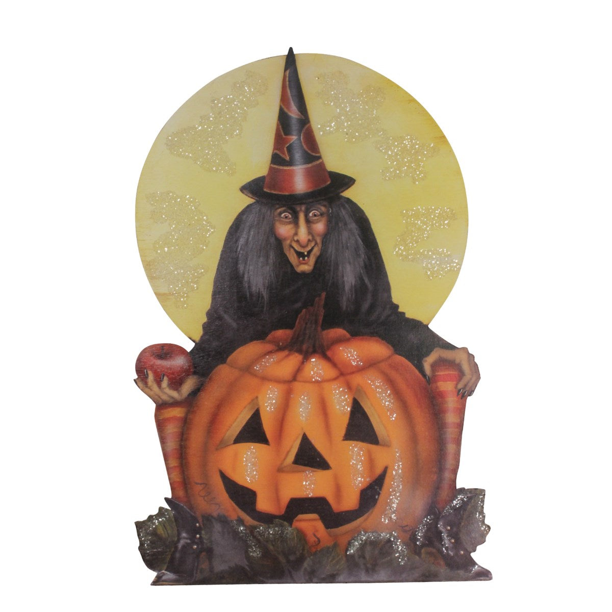 Midnight Witch with Jack-O-Lantern Dummy Board