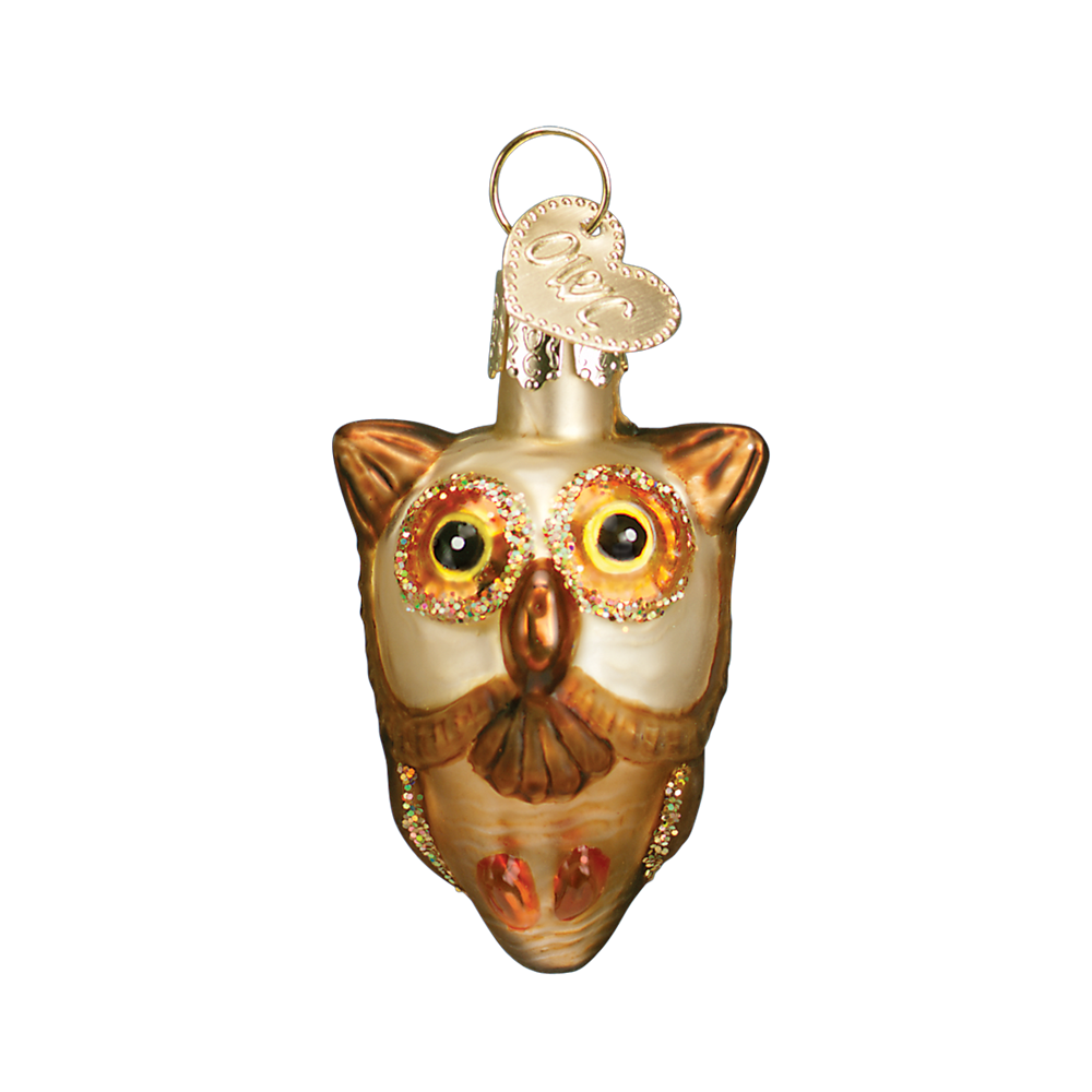 Halloween Owl Ornament - Mini Glass Ornaments