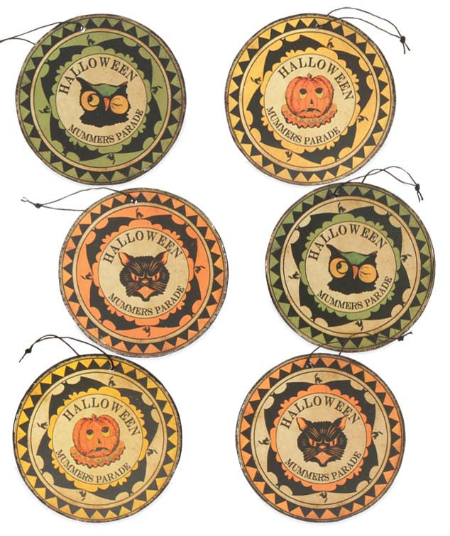 Mummer’s Medallion Ornaments - Bethany Lowe Halloween