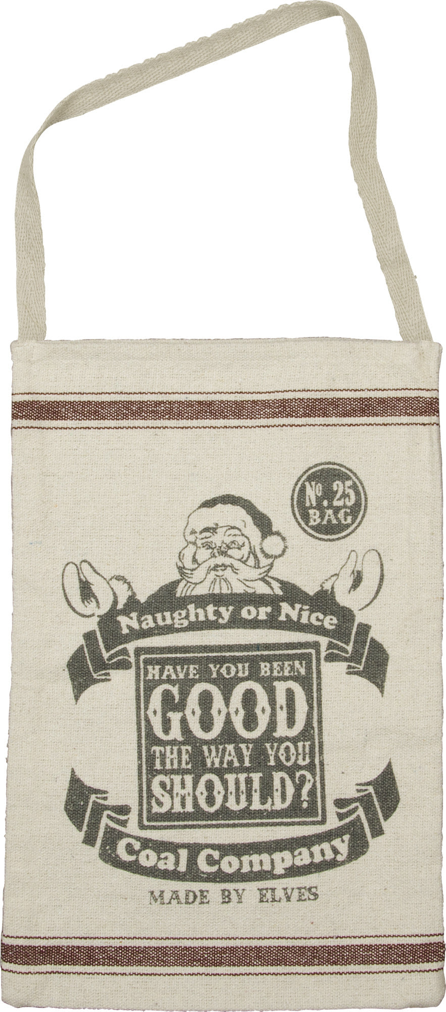 Naughty or Nice Coal Company Christmas Bag