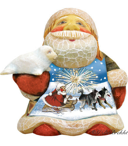 North Pole Santa Ornament by G. Debrekht