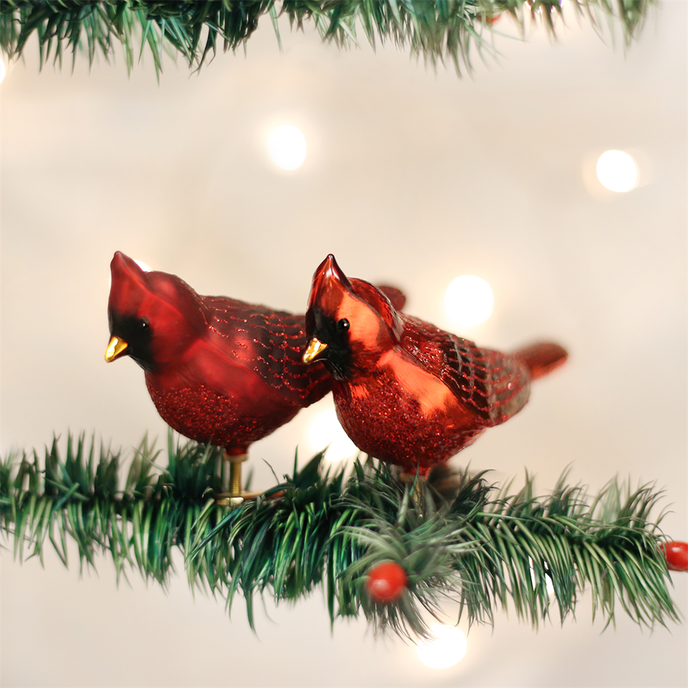 Northern Cardinal Ornament Clips by Old World Christmas