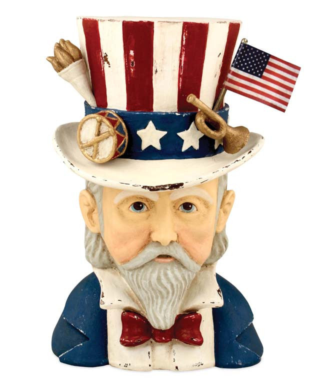 Old Fashioned Uncle Sam Container by Bethany Lowe - TheHolidayBarn.com