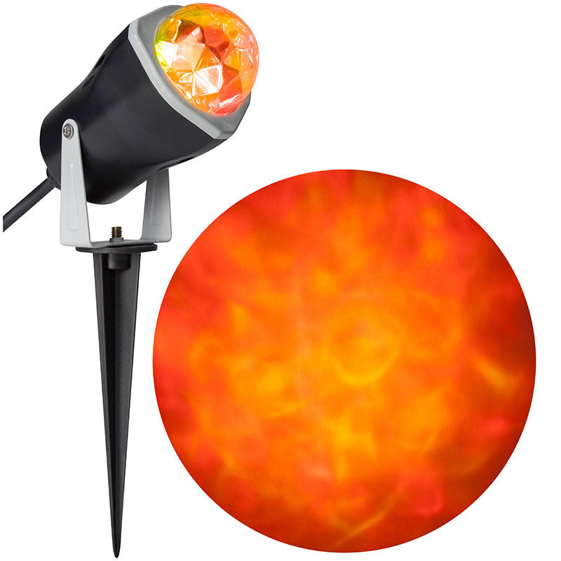 Orange Fire & Ice Spotlight with LED Light