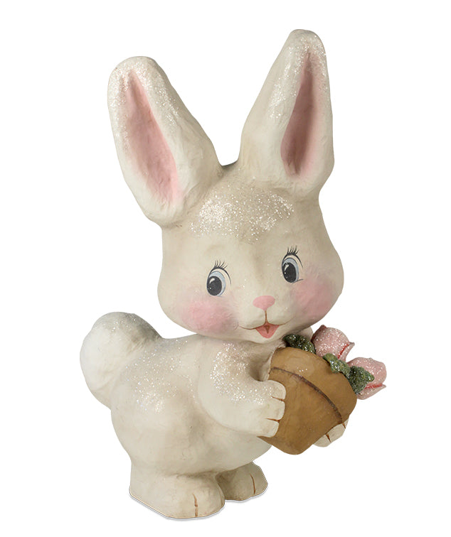 Tulip Bunny Rabbit Figurine  Bethany Lowe Easter Figurines