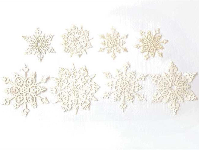 Paper Snowflake Cutouts, 16 - Snowflakes