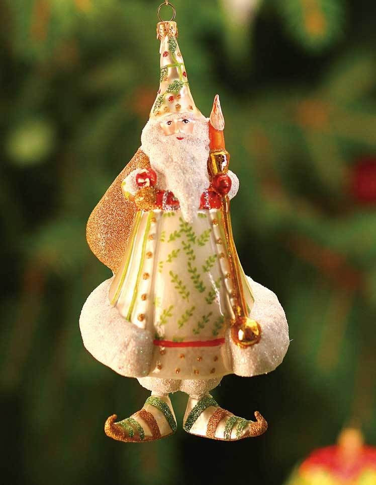 Patience Brewster Candlelight Santa Glass-2