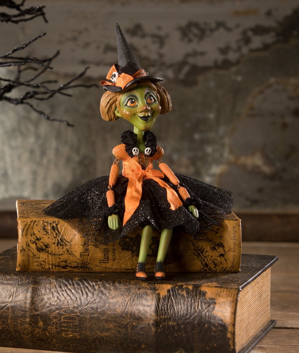 Penelope Witch Doll Halloween Shelf Sitter, Bethany Lowe