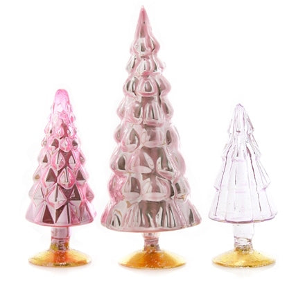 Pink Candy Glass Trees