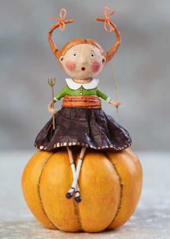 Lori Mitchell Prissy Pumpkin Eater Figurine