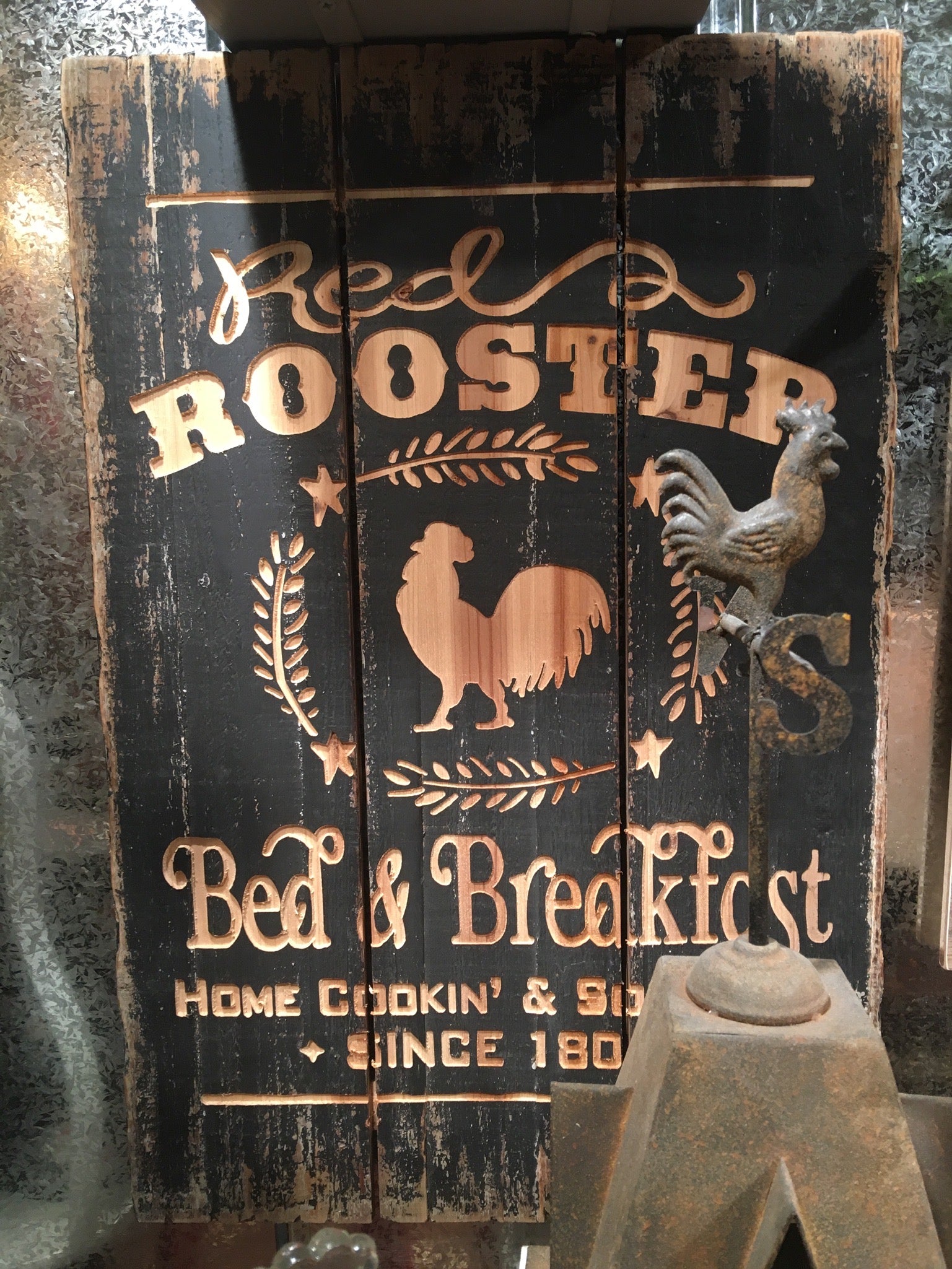 Red Rooster Bed & Breakfast Sign