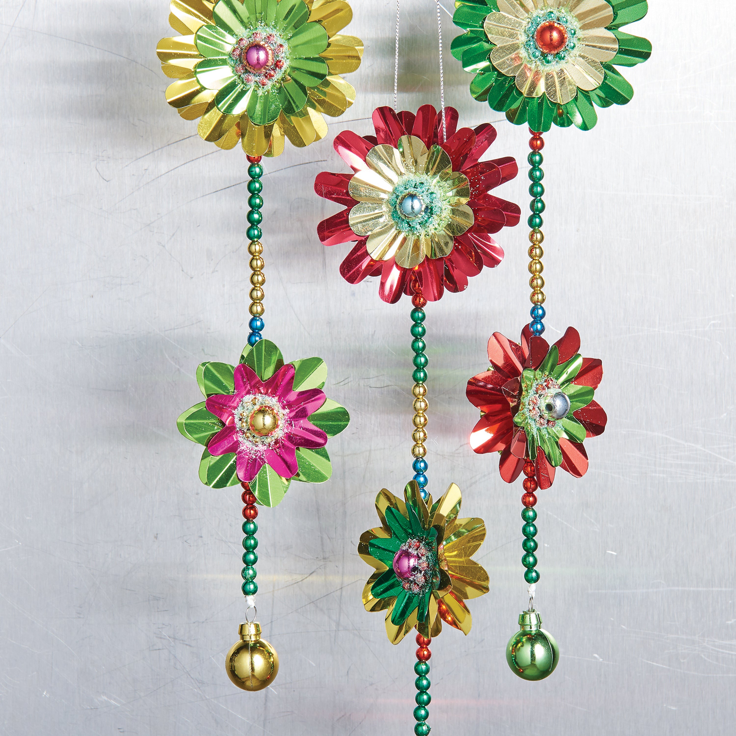 Retro Reflector Drop Ornaments