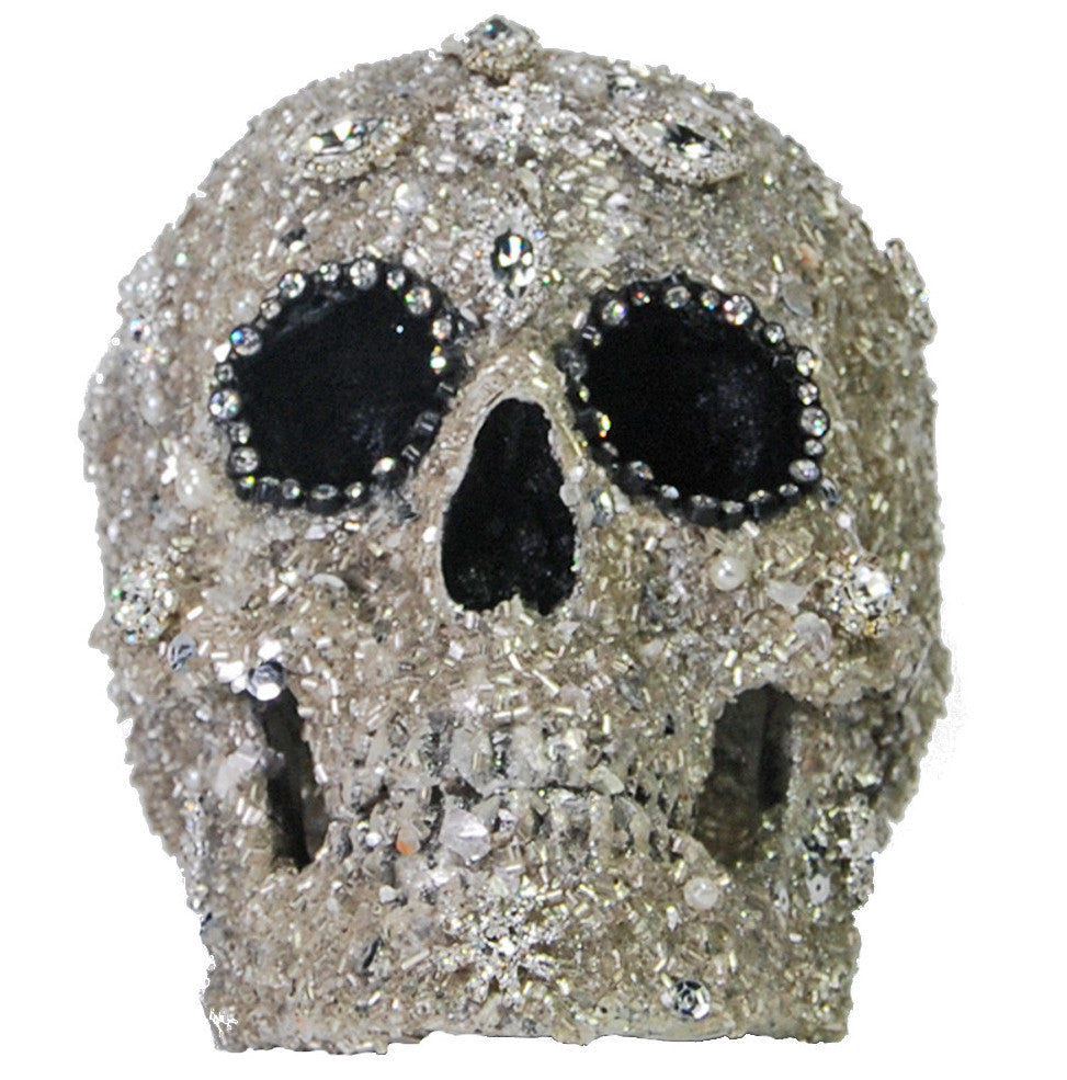 Rhinestone Skull  Sophisticated Halloween Party Decor 