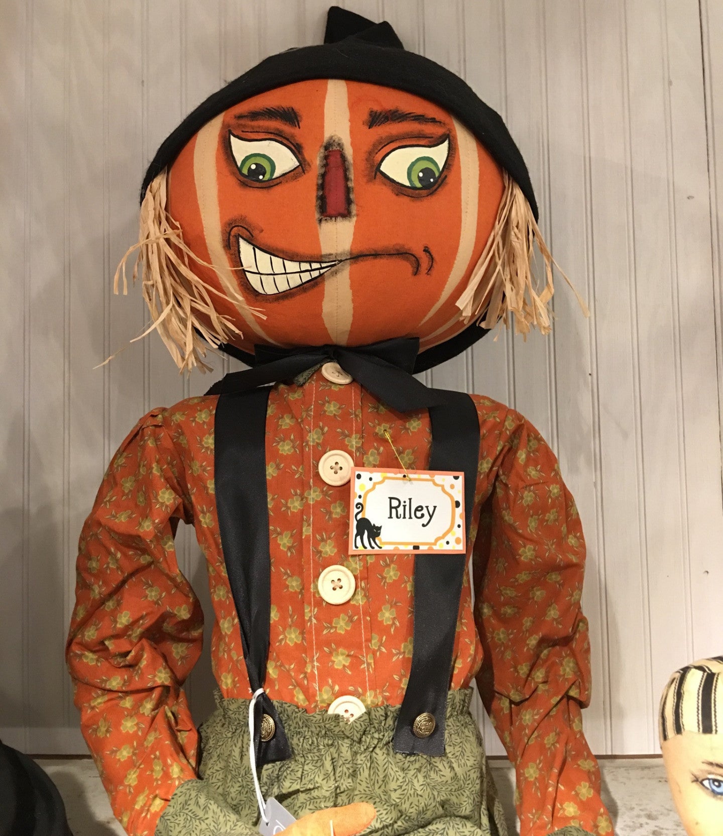 Riley Scarecrow Pumpkin Head