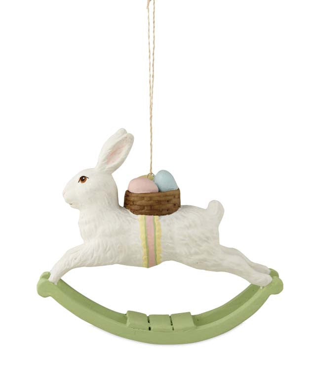 Rocking Rabbit Ornament by Bethany Lowe