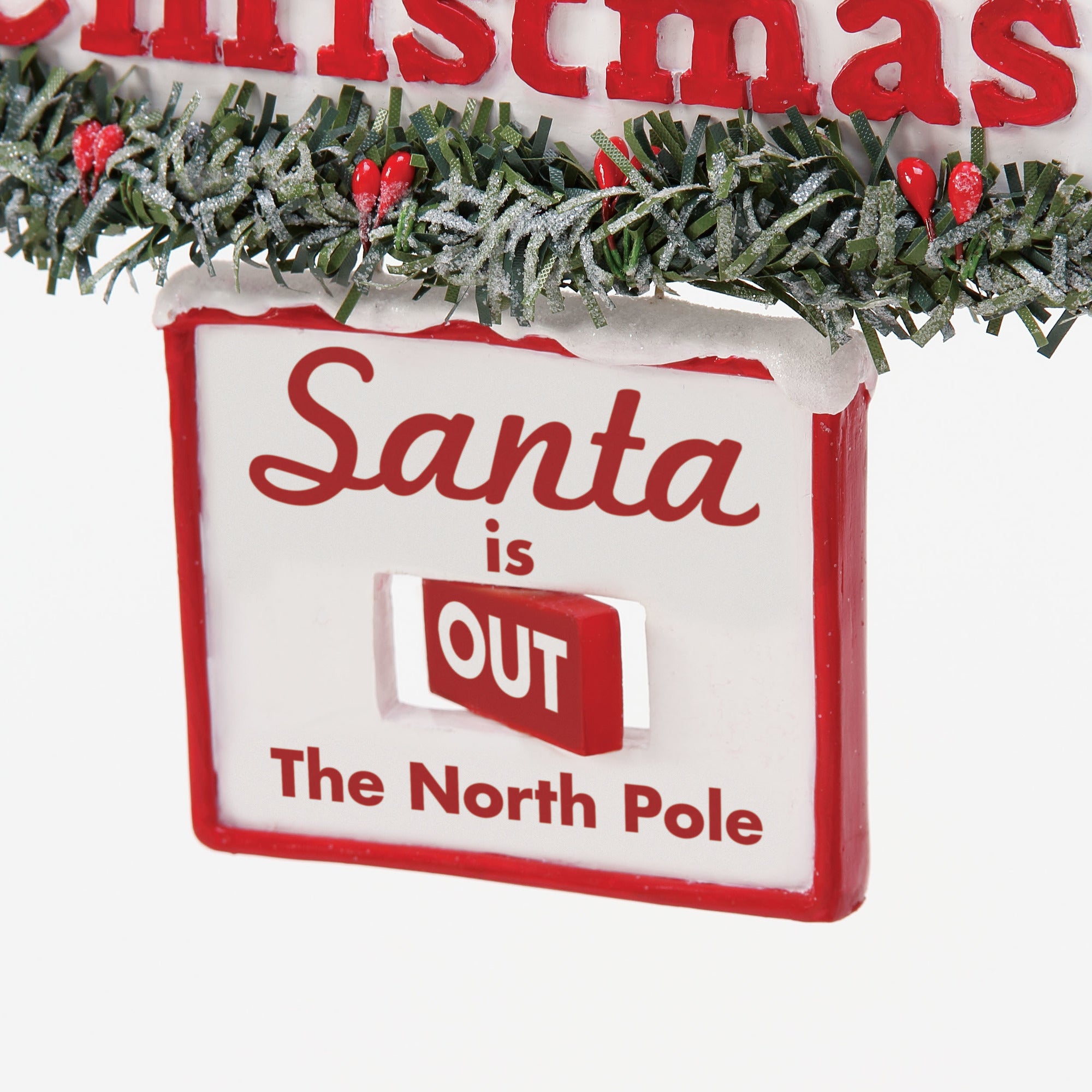 north pole santa sign