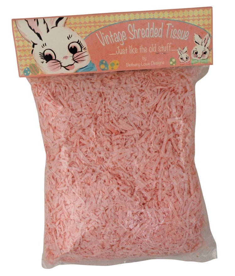 Pink Shredded Tissue Paper Easter Grass