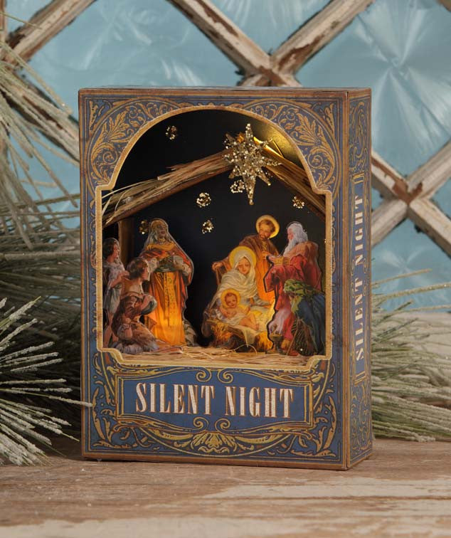 Silent Night Shadowbox - Nativity Scene