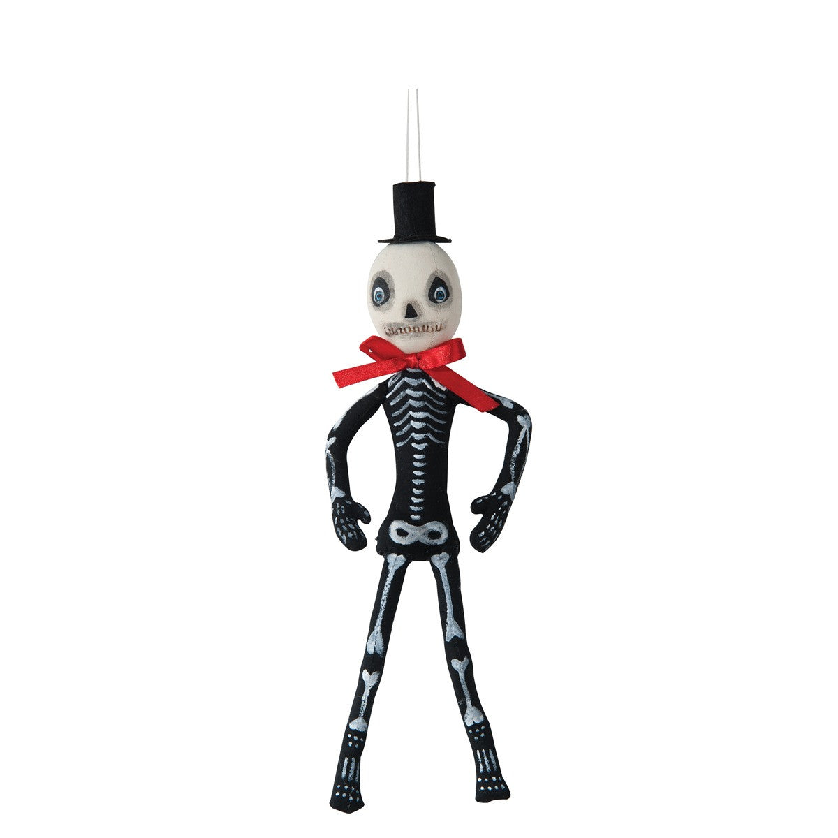 Skelly Skeleton Cloth Halloween Ornament by Joe Spencer