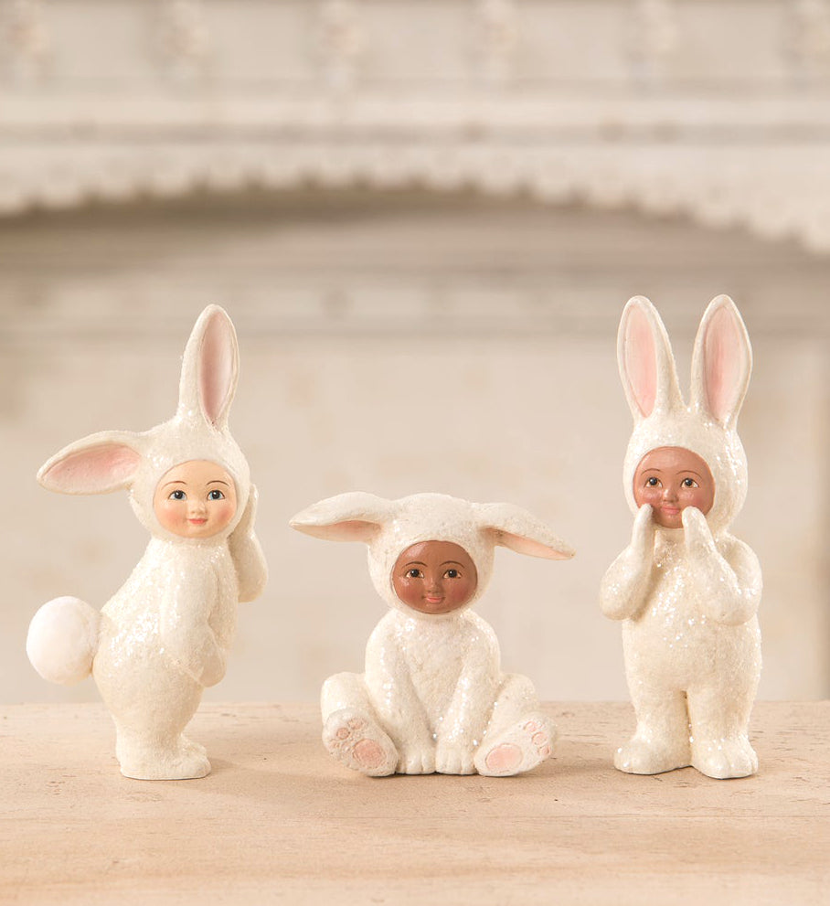 Posing Sparkle Bunny Figurine | Bethany Lowe Easter Figurines ...